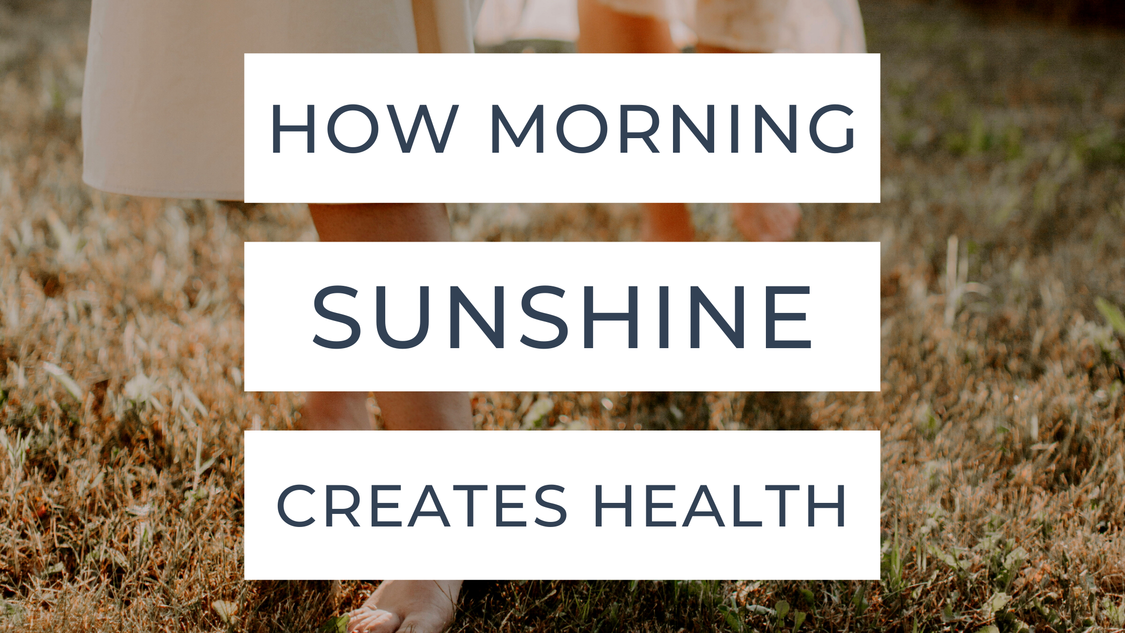 How morning sunshine creates health
